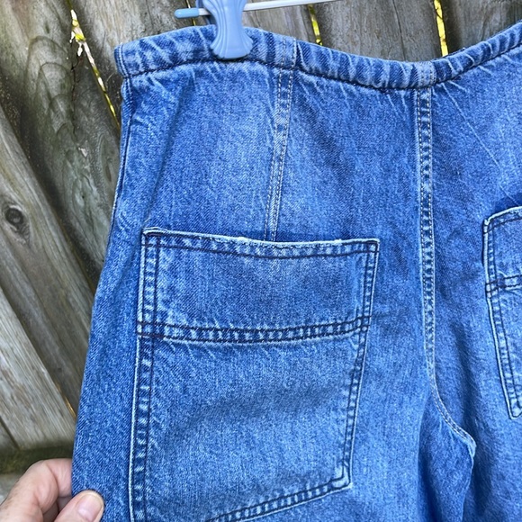 Free People We The Free Reina Cargo Shorts pockets drawstring M - Picture 12 of 16